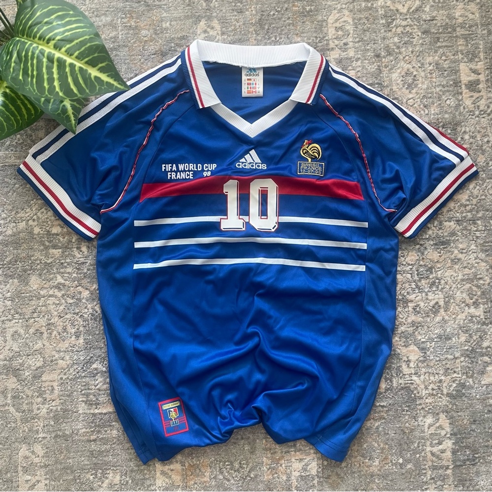 Vintage 90s #10 Zidane France Jersey medium